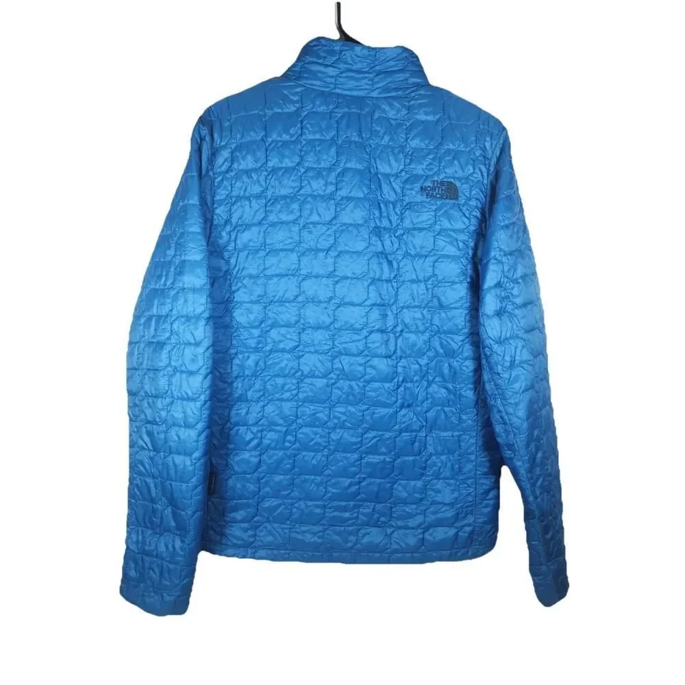 The North Face Men's ThermoBall Sz S Blue Lightweight Full Zip Puffer Jacket